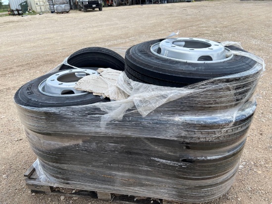 9 x Advance 215/75R17.5 Trailer Tires on 8 Lug Dual Wheels for 15K Axles NINE TIMES THE MONEY MUST
