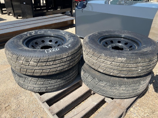 4 x New Trail Finder St 235/80R16 10 Ply Tires on 8 Lug Wheels FOUR TIMES THE MONEY MUST TAKE ALL
