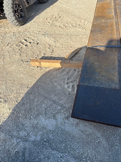 2 Pieces 1'' x 18 1/2 Steel - 34'11'' Total SOLD AS ONE LOT