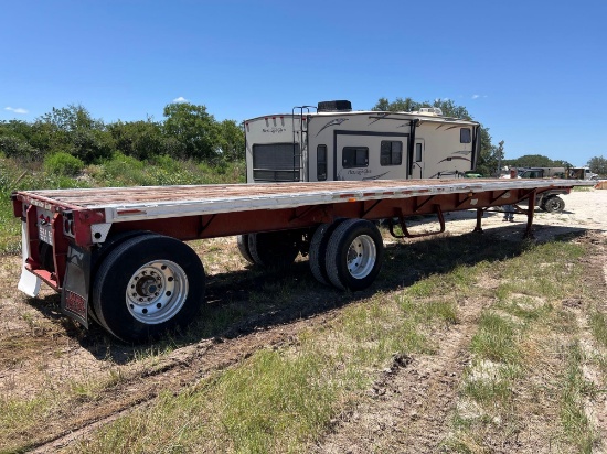 1995 Fontaine 96'' x 48' Trailer Air Ride 24.5 Rubber VIN 68258 Title, $25 Fee