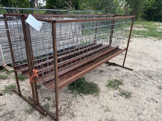 Hay Feeder with Trough 7'