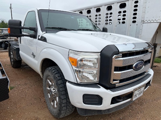 2016 F250 Diesel Custom Puller Bed Air Bass Extra Fuel Tank 169XXX Miles VIN 13573 Title, $25 Fee
