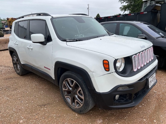 2016 Jeep Renegade Latitude 4 Door 133,XXX Miles VIN 17749 Title, $25 Fee