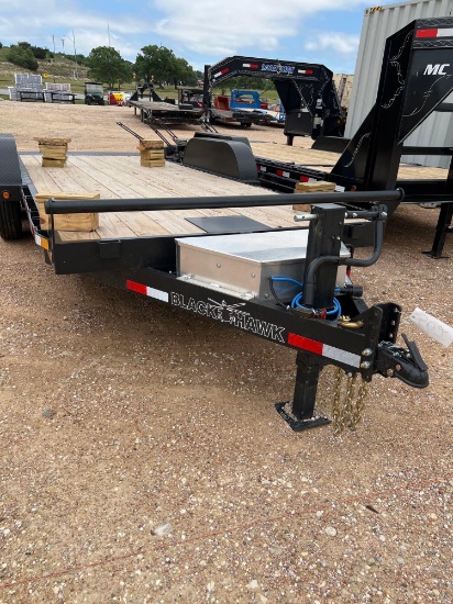 Unused 2025 Black Hawk 83 x 20' Power Tilt Equipment Trailer 2 x 7,000lb Torson Axles 17.5 - 16 Ply