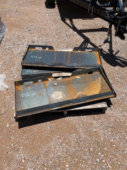 Blank Skid Steer Attachment Plate SOLD ONE PER LOT