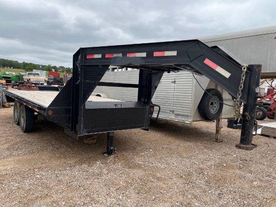 2022 MC 96'' x 16' Gooseneck Flatbed 2 x 7,000lb Axles VIN 92127 Title, $25 Fee