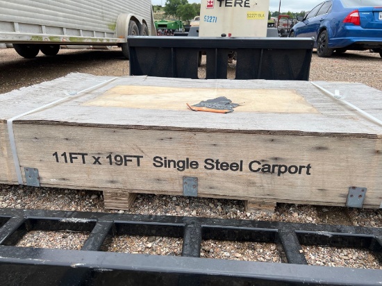 Unused 11' x 19' All Steel Carport in Crate
