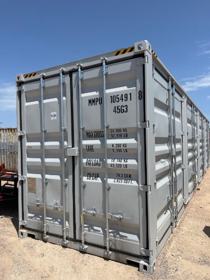 One Trip 40' Hi Cube Container with 4 Sets of Side Doors MMPU1054918