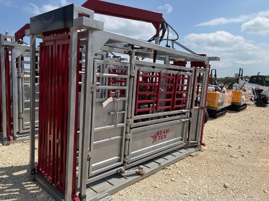 Star Tex Gas Powered Hydraulic Squeeze Chute Unused
