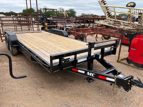 Unused 2025 MC 83 x 20' Car Hauler Trailer Slide In Ramps 2 x 7,000lb Axles VIN 92002 MSO, $25 Fee