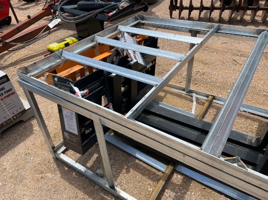 Unused Hydrualic Adjustable Pallet Forks for Skid Steer SOLD ONE PER LOT