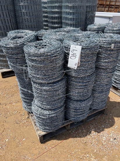 9 Rolls Oklahoma 2 PT Barbed Wire SOLD NINE ROLLS TO A LOT NINE TIMES THE MONEY MUST TAKE ALL