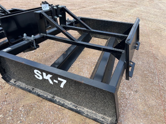 New SK7 Road Grader with Skid Steer and 3PT Hitch - 7'