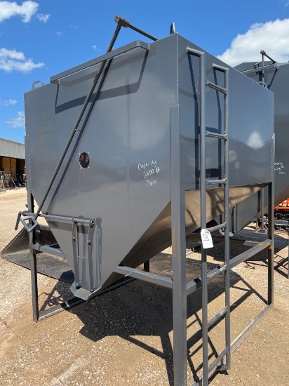 Unused Feed Bin 14 ga Steel Holds 6,600lbs Corn