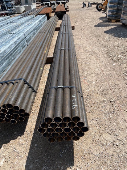 New 3" Pipe .1875 Thickness 7 Gauge Pipe 25 Pieces 28' Long 700 Feet Total SOLD BY THE FOOT 700