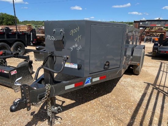 2025 AT 750 Gallon Fuel Trailer with Large Tool Box VIN 24471 MSO, $25 Fee Plus Registration Fees