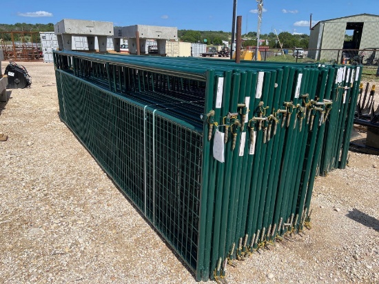 5 - New Priefert RWG 16 Pasture Gates 16' Long x 50" Tall Bottom 3' has 2x4 Welded Wire Covering