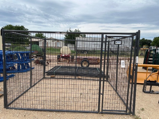 Priefert 10' x 10' x 6' Dog Kennel with 2 x 4 Welded Wire Covering