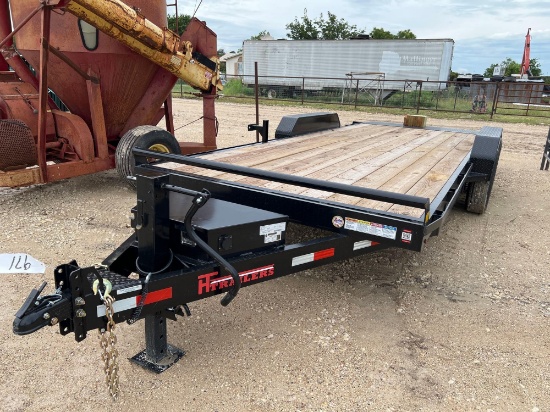 Unused 2025 HT 83'' x 20' Power Tilt Trailer 2 x 7,000lb Axles VIN 02809 MSO, $25 Fee Plus