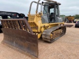 Komatsu D41-E6 Dozer 6 Way Blade 3 Shank Rear Ripper Cab - Missing Doors S# 21426