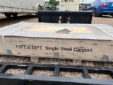 Unused 11' x 19' All Steel Carport in Crate