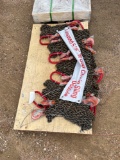 8 Unused Grade 80 Double Chain Slings 5/16''