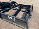 New SK7 Road Grader with Skid Steer and 3PT Hitch - 7'