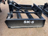 New SK6 Road Grader with Skid Steer and 3PT Hitch - 6'