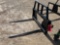 Unused Single Bale Hay Fork for Skid Steer