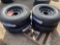 4 New ST 235/80R16 LRE Trailer Tires on New 8 Lug Single Wheels. FOUR TIMES THE MONEY MUST TAKE ALL