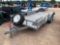 1993 DM 77'' x 16' Utility Trailer Steel Floor. Tandem Axle. Ramps Title, $25 Fee