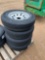4 New Rambler ST 205/75R15 Trailer Tires on 5 on 5 Silver Wheels FOUR TIMES THE MONEY MUST TAKE ALL