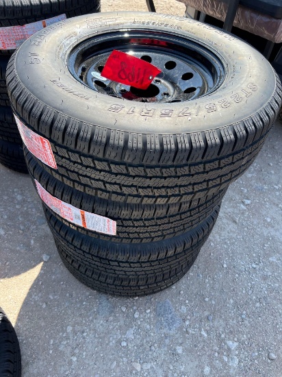 4 x New Provider ST 225/75R15 10 Ply Trailer Tires on New 5 on 5 Wheels FOUR TIMES THE MONEY MUST