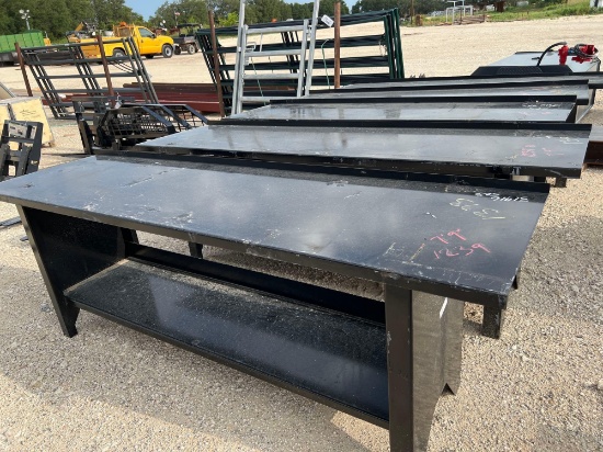 7' Metal Work Bench SOLD ONE PER LOT