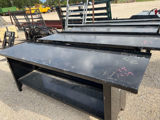 7' Metal Work Bench SOLD ONE PER LOT
