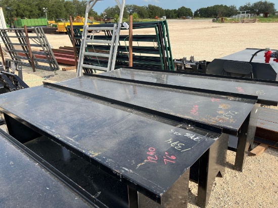 7' Metal Work Bench SOLD ONE PER LOT