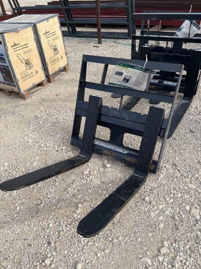 Mini Skid Steer Pallet Forks SOLD ONE SET PER LOT