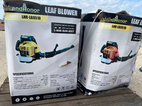 New Gas Powered Leaf Blowers SOLD ONE PER LOT