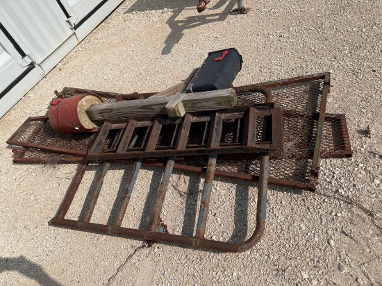 Mailbox and Assorted Metal SOLD AS ONE LOT