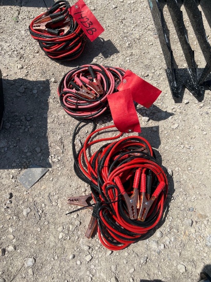 4 Sets of Jumper Cables SOLD AS ONE LOT