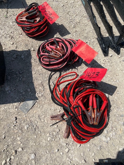 4 Sets of Jumper Cables SOLD AS ONE LOT