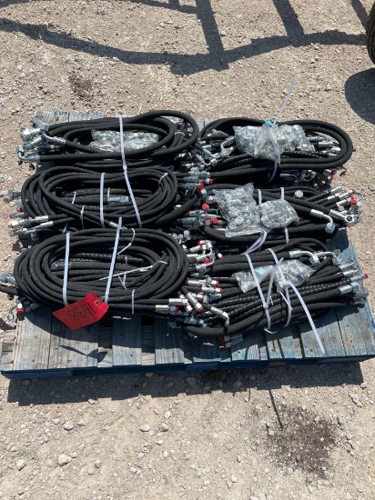 Pallet of New Hydraulic Hoses