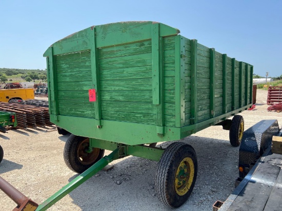 14' Grain Box on 4 Wheel John Deere Chassis