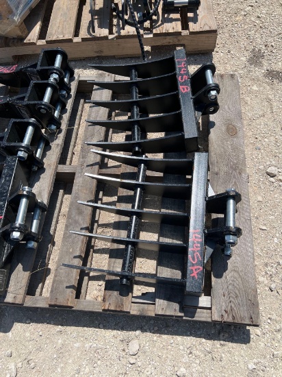 Mini Excavator Rake SOLD ONE PER LOT