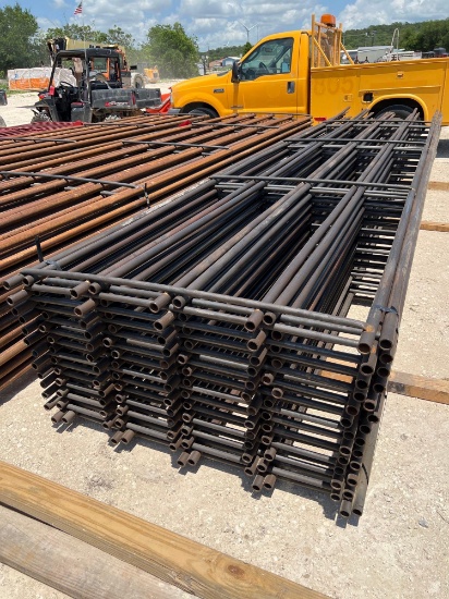 26 - 5 Rail 20' Heavy Wall Pipe Continous 47'' Tall Fence Panels SOLD BY THE PANEL 26 TIMES THE