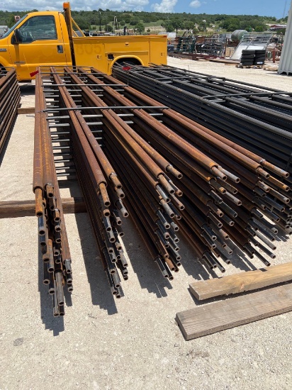 20 - 5 Rail 20' Heavy Wall Pipe Continous 47'' Tall Fence Panels SOLD BY THE PANEL 20 TIMES THE
