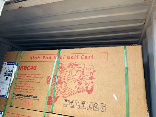 Unused 3 Wheel Electric Golf Cart/Scooter Unassembled Gray SOLD ONE PER LOT
