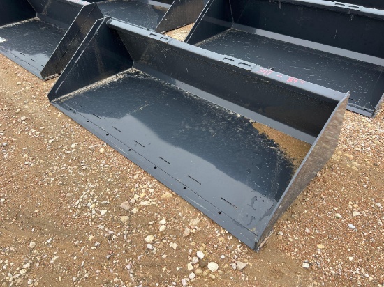 Unused 84'' Skid Steer Bucket SOLD ONE PER LOT