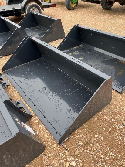 Unused 72'' Skid Steer Bucket SOLD ONE PER LOT