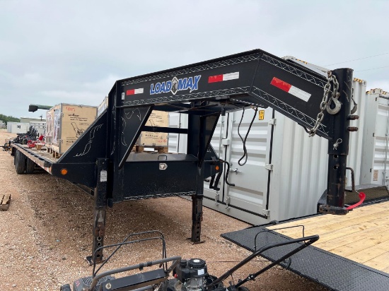2015 Load Max Tandem Dual Goosneck 102'' x 40' x 4' Shop Made. Dove Tail. Mega Ramps 12,000lb Axles